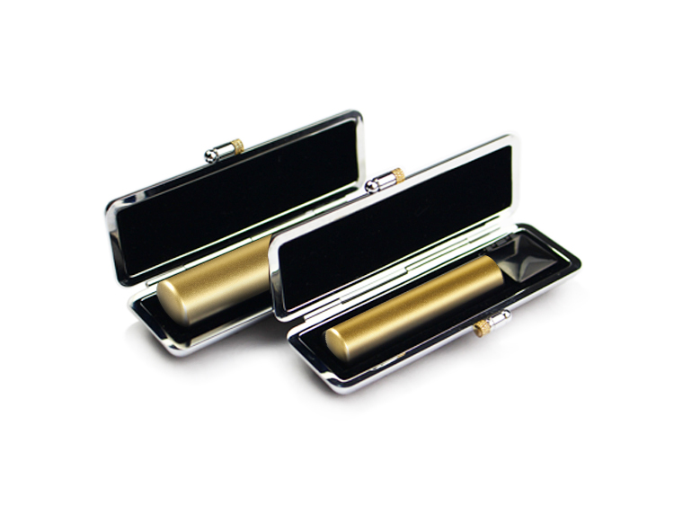 ゴールドチタン　実印60x13.5mm/認印60x12.0mm 2本セット